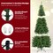 8 FT Corner Artificial Christmas Tree with 1137 Branch Tips and 360 Warm White LED Lights